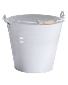 Kovë, me dorezë, zink, e bardhë, Ø23 xH19 cm, 5 lt