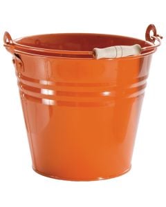 Kovë, me dorezë, zink, portokalli, Ø26 xH23 cm, 8 lt