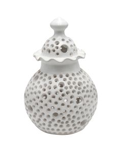 Garden decoration, ceramic, white, Ø35 cm