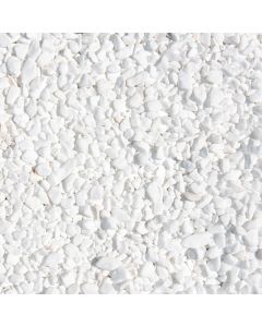 Decoration stone, marble, white, 0-1 cm, 20 kg