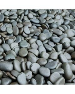 Decoration stone, polished marble, black, 20 kg
