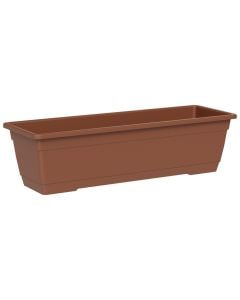 Flower pot, Birka, rectangular, plastic, terracotta, 80x17xH16 cm