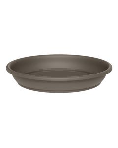 Flower pot saucer, Aura, round, plastic, brown, Ø34 cm