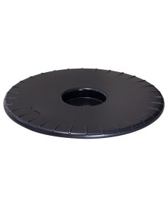 Transportues vazo lulesh, Ultraflat, plastike, e zezë, Ø30 cm, 100 kg