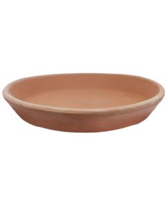 Pjatë për vazo lule, qeramike, terrakotë, Ø55xH5 cm