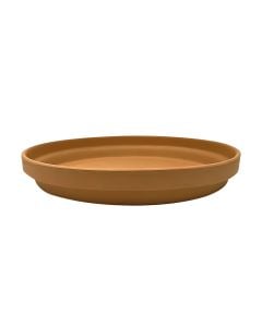Saucer for flower pot, ceramic, terracotta, Ø30xH5 cm