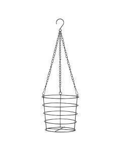 Flower pot holder, Callee, with hanging, metal, black, Ø21.5xH62 cm