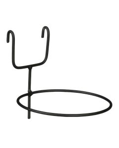 Flower pot holder, Greenrax, with hanging, metal, black, Ø13xH13 cm