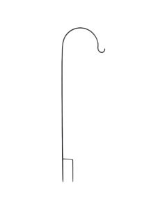 Flower pot holder, metal, black, 27x0.8xH98 cm