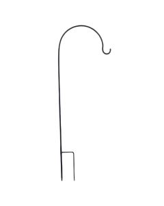 Flower pot holder, metal, black, 27x0.8xH79 cm