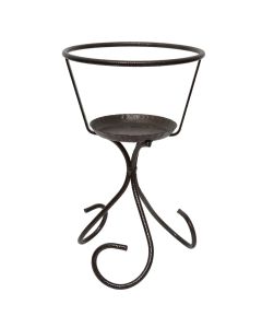 Flower pot holder, metal, black, D.23Xh37 CM