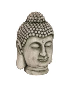 Garden decoration, Buddha, oxide magnesium, grey, 39.5x38xH60 cm