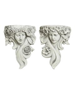 Garden decoration, Polymagnesium, Grey, 23x40xH52 cm