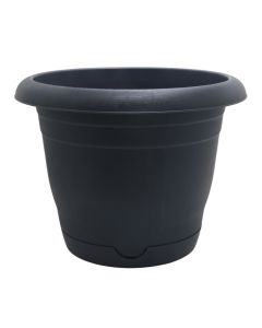 Flower pot, Bahar, plastic, anthracite, Ø36xH28.5 cm