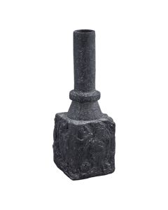 Decorative vase, cement, anthracite, 20x20xH54 cm