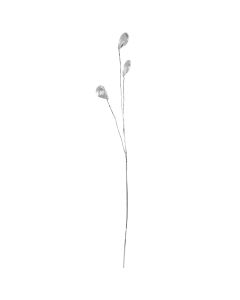 Lule dekorative kristali, CLEAR DROP, metal dhe akrilik, transparente, H70-90 cm