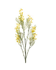 Lule artificiale, MIMOSA, plastike, verdhë, H65 cm