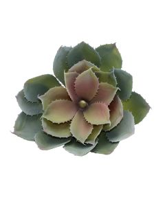 Lule artificiale, plastike, rozë/jeshile, Ø33 xH18 cm