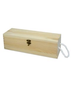 Wine bottle rack, wooden, natural, 35x10xH10 cm