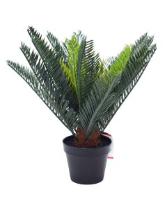 Lule artificiale, në vazo, Cycad, plastike, jeshile, 39 cm