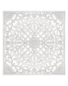 Dekor muri, fanny, mdf, white, 90xH90 cm