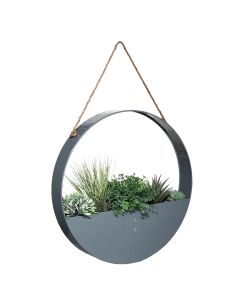 Varëse lulesh, metal, gri, Ø44 cm