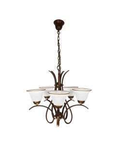 Ndriçues i varur klasik E27-5x60W, skelet hekuri & poca xhami