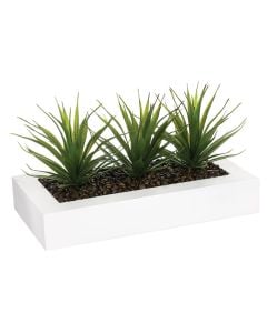 Artificial flower, Aloe Vera, plastic, green, 35x14.8xH17.5 cm