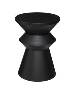 Side table, metal, black, Ø36 xH48.5 cm