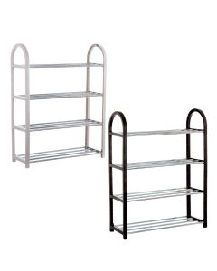Shoe rack, metal/pp, assorted, 50x18.4xH65 cm