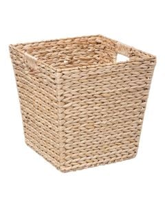 Storage basket, with wicker, seagrass, natural, 31x31 cm