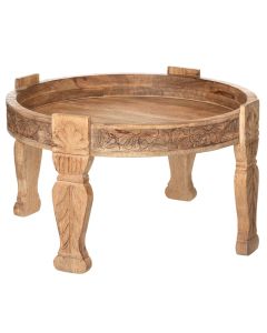 Coffee table, wooden/mdf, brown, Ø74 xH43.5 cm