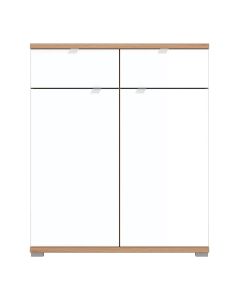Hall unit cabinet, Tenerife, melamine, artisan oak/white, 86.5x40xH103 cm
