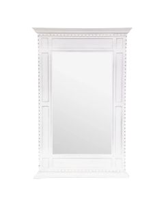 Mirror, chimney, glass/mdf, white, 75x5xH115 cm