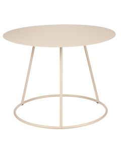 Side table, Mita, metal, pink matt, Ø60 xH44.5 cm