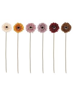 Artificial flower, Gerbera, assorted, H56 cm