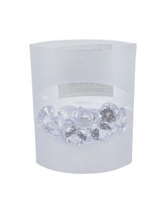 Decorative stone, plastic, transparent, 2 cm