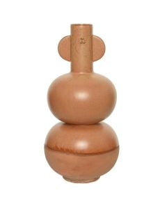 Vazo dekorative, balte, kafe, Ø20xH40.5 cm