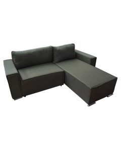 Divan këndor, Flexy, universal, strukture druri, tapiceri tekstili, këmbë metali, tapiceri tekstili, jeshile, 223x183x85 cm