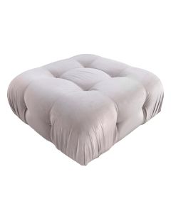 Pouf, Camel, textile upholstery, beige