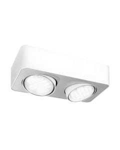Spot pllake 'Confident' i bardhe.G-2x9W-230V