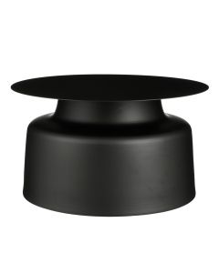 Side table, metal, black, Ø60xH33 cm