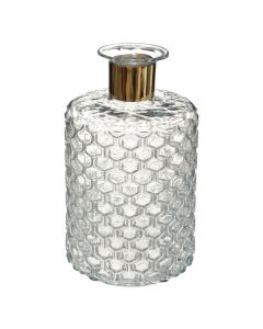 Decorative vase, Suite, glass, transparent, Ø12xH26.5 cm