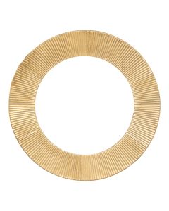 Pasqyrë dekoruese, Milda, metalike, floriri, Ø90 cm