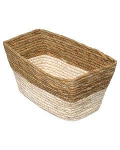 Shportë magazinimi, kashtë, kafe, 15x31 cm