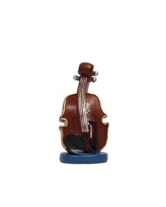 Decorative statue, porcelain, red, 5x3xH9 cm