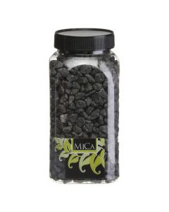 Decorative stone, black, 650 ml, 7.5x7.5xH16 cm