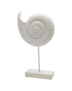 Objekt dekorues, Guackë, rezin, e bardhë, 21x6xH36 cm