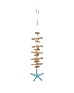 Decorative hanger, wooden, assorted, 12xH60 cm