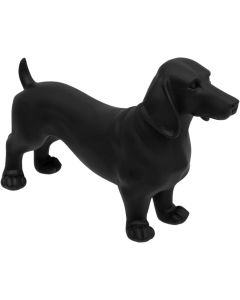 Decorative object, Dog, carbon/polyresin, black, 40x12xH25.3 cm
